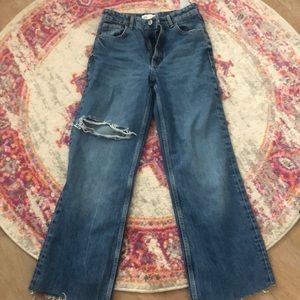 zara wide leg jeans